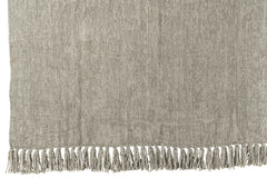 J-LINE DEKEN CHENILLE POLYESTER GRIJS-GROEN - Tuincentrum Lopik