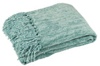 J-LINE DEKEN CHENILLE POLYESTER TURQUOISE - Tuincentrum Lopik