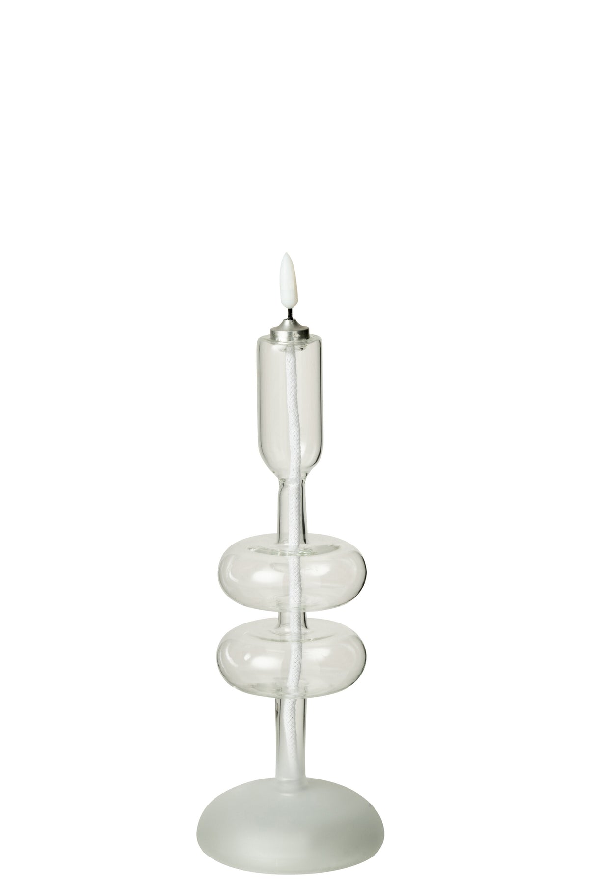 Led Candle Glass Transparent - Tuincentrum Lopik