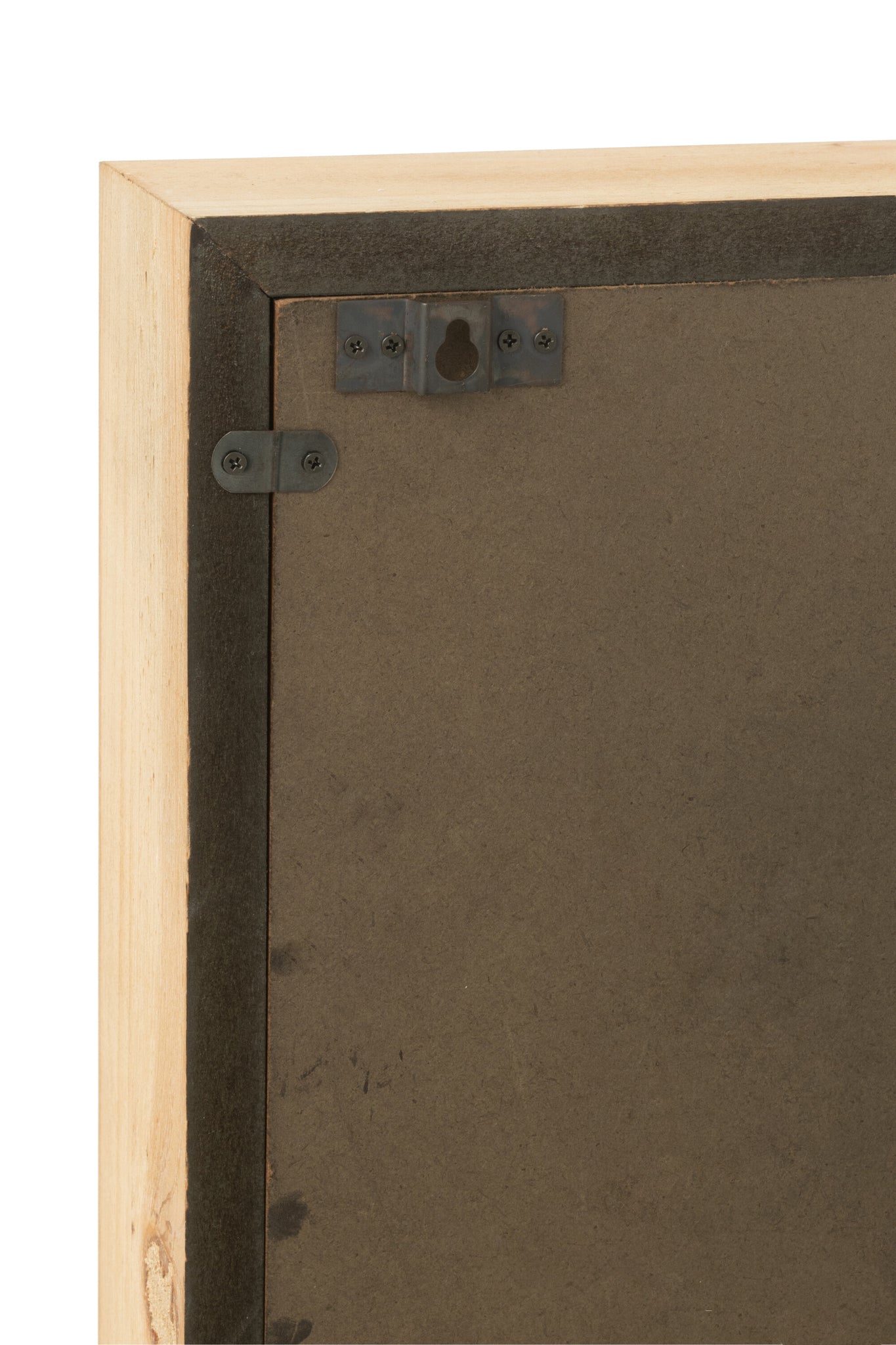 J-LINE WANDKLOK VIERKANT MDF NATUREL SMALL - Tuincentrum Lopik