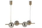 J-LINE HANGLAMP YUKS 4 LAMPS STEEL GOLD - Tuincentrum Lopik