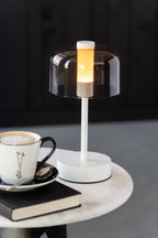 J-LINE TAFELLAMP WOA METAAL WIT - Tuincentrum Lopik