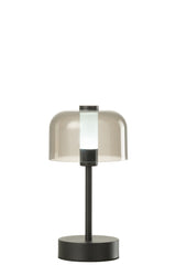 J-LINE TAFELLAMP WOA METAAL ZWART MET LED 13X24X13CM - Tuincentrum Lopik