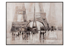 Painting Eiffel Acrylic Beige/Black - Tuincentrum Lopik
