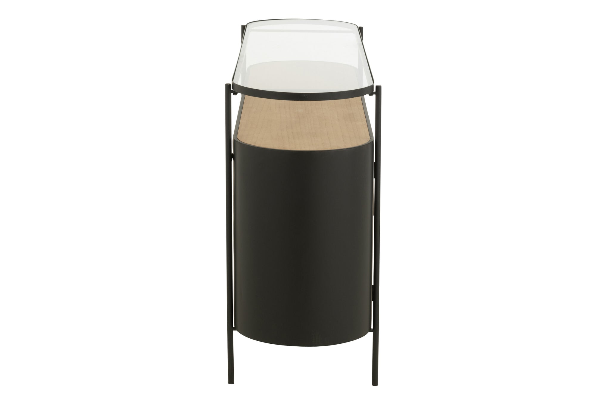 J-LINE DRESSOIR OVY IJZER NATUREL/ZWART - Tuincentrum Lopik