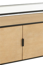 J-LINE DRESSOIR OVY IJZER NATUREL/ZWART - Tuincentrum Lopik