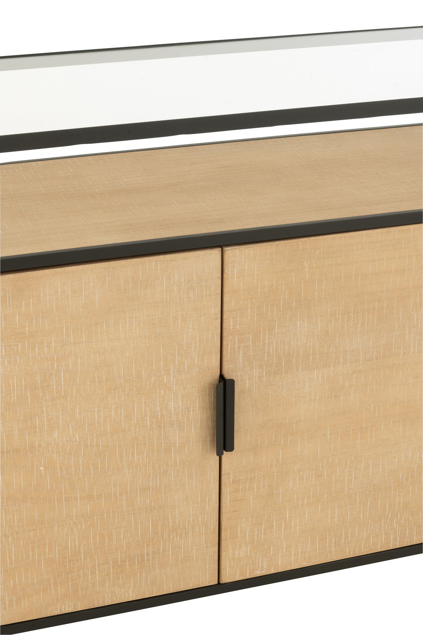 J-LINE DRESSOIR OVY IJZER NATUREL/ZWART - Tuincentrum Lopik