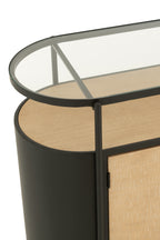 J-LINE DRESSOIR OVY IJZER NATUREL/ZWART - Tuincentrum Lopik