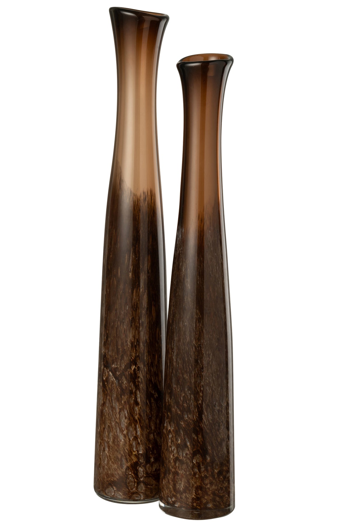 Vase Cylinder Glass Dark Brown Large - Tuincentrum Lopik