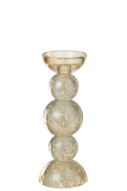 J-LINE CANDLE HOLDER GLASS CHAMPAGNE SMALL - Tuincentrum Lopik