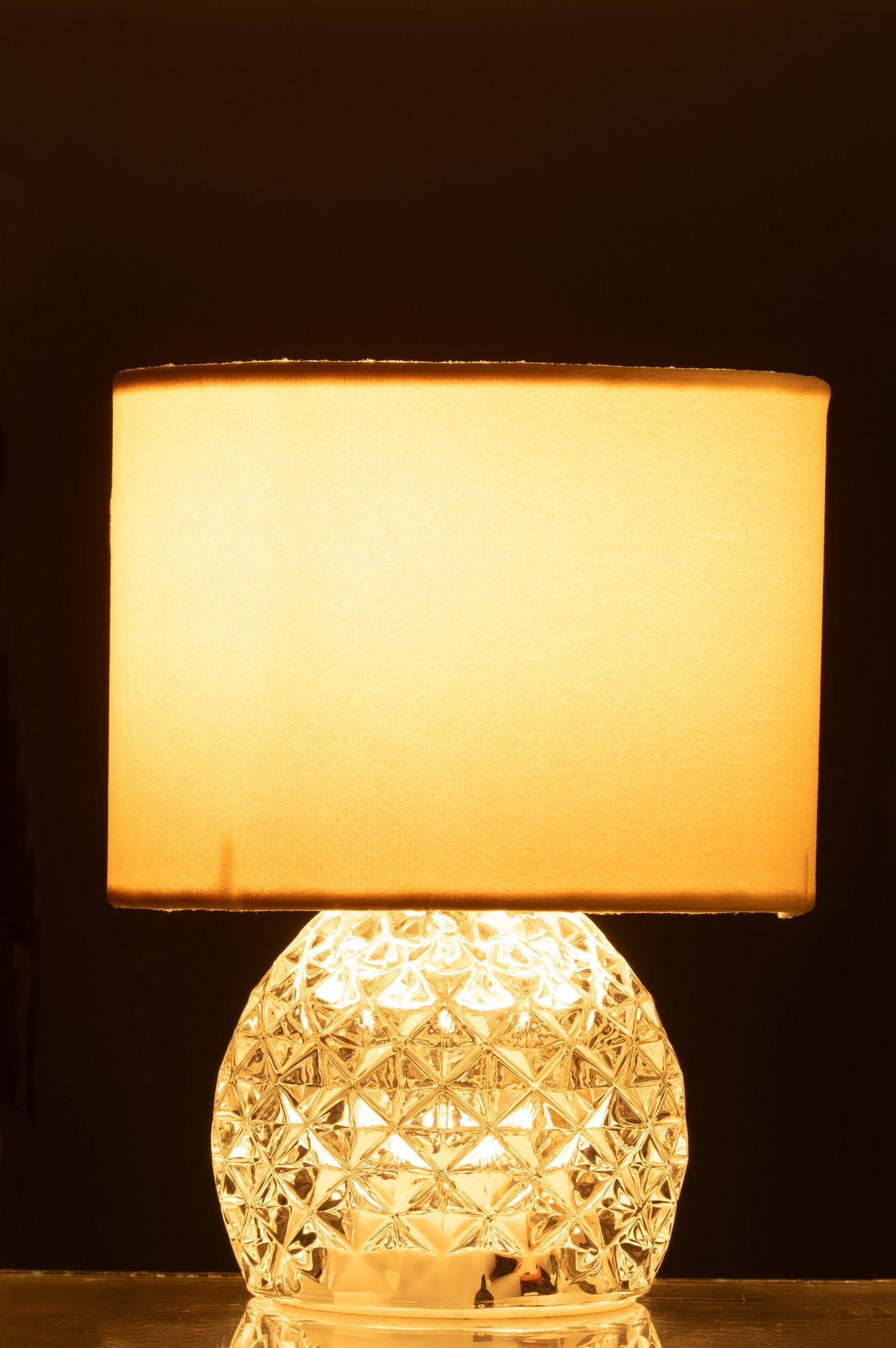 J-LINE TAFELLAMP GLAS LED TRANSPARANT E27 Ø17,2X23CM - Tuincentrum Lopik