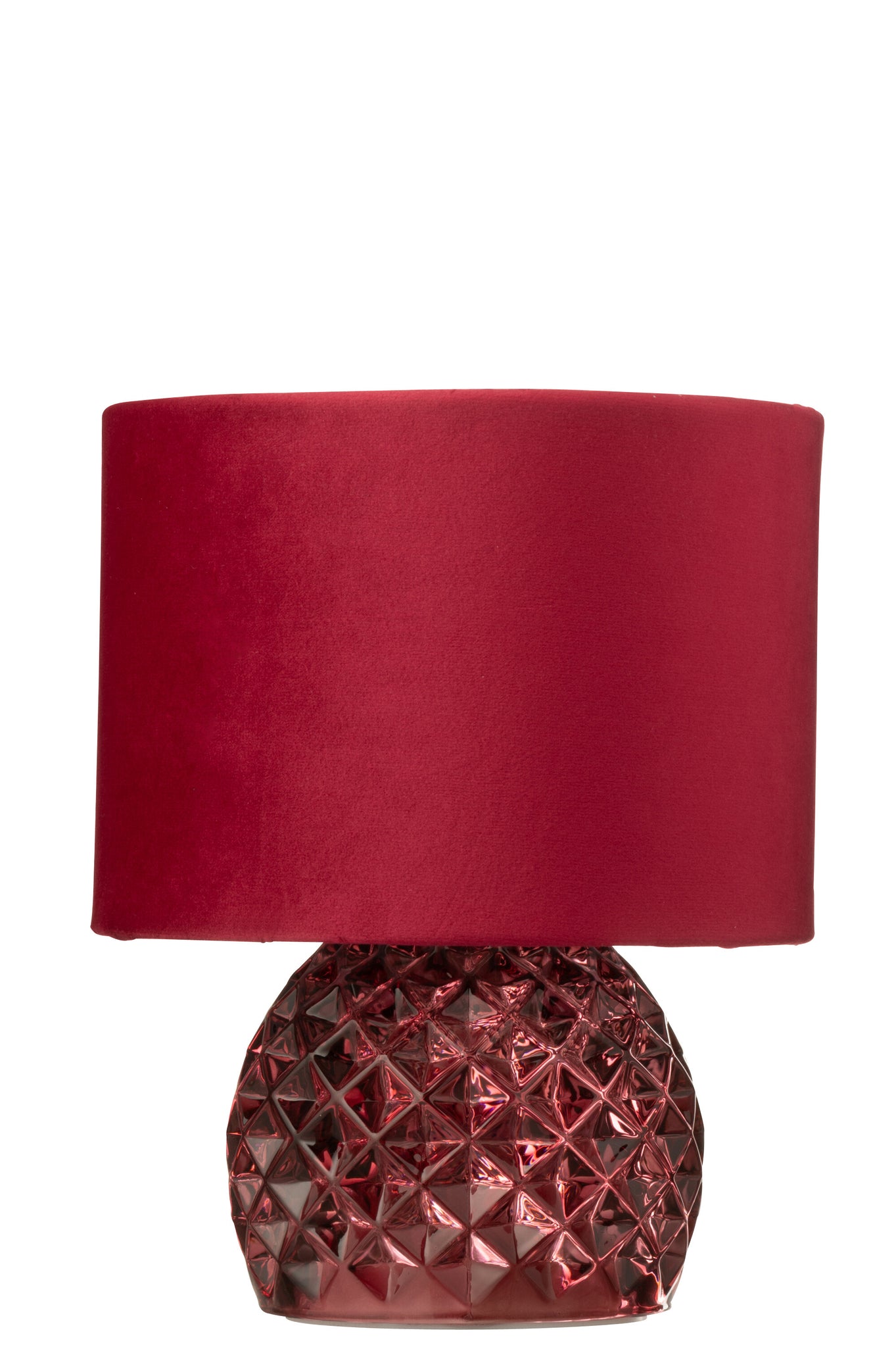 J-LINE TAFELLAMP GLAS LED BORDEAUX/ROOD E27 Ø17,2X23CM - Tuincentrum Lopik