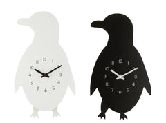 J-LINE WANDKLOK PINGUÏN MDF ZWART/WIT SET VAN 2 - Tuincentrum Lopik