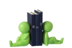 Set Of 2 Bookend Marcel Stoneware Green - Tuincentrum Lopik