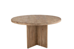 J-LINE EETTAFEL MANGOHOUT NATUREL 150 CM