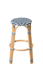 J-LINE KRUK GEO RATTAN BLAUW/WIT - Tuincentrum Lopik