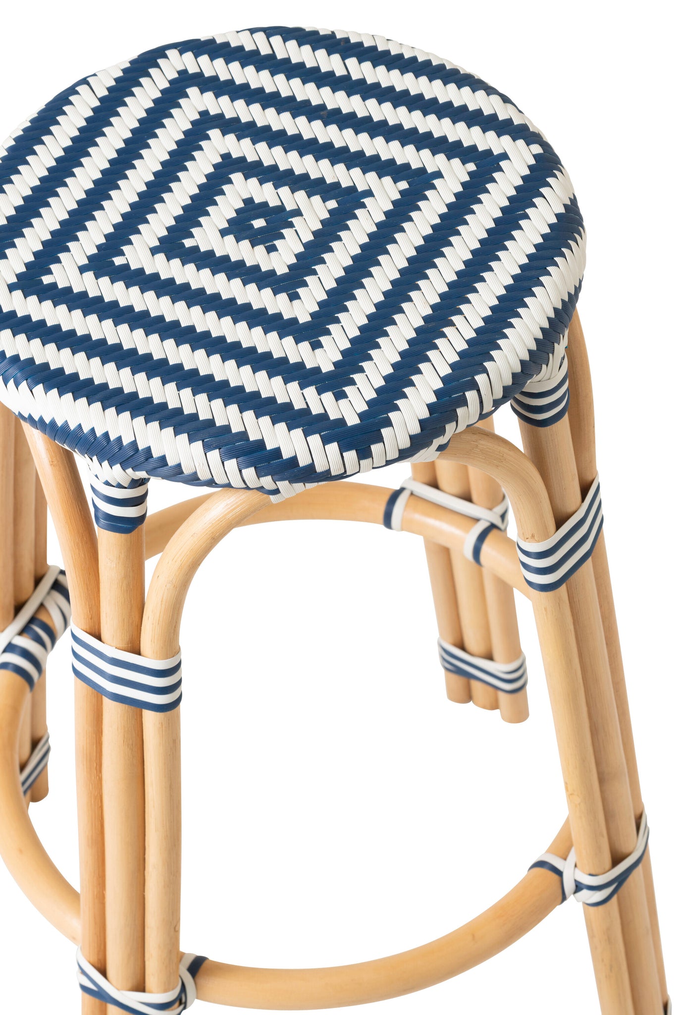 J-LINE KRUK GEO RATTAN BLAUW/WIT - Tuincentrum Lopik