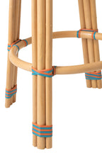 J-LINE KRUK GEO RATTAN ORANJE/TURQUOISE - Tuincentrum Lopik