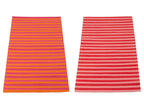 J-LINE STRANDMAT SUMMER/BISOUS GESTREEPT POLYPROPYLEEN MULTI ASSORTIMENT VAN 2 L70XB150CM - Tuincentrum Lopik