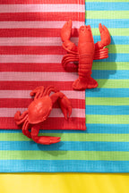 J-LINE STRANDMAT SUMMER/BISOUS GESTREEPT POLYPROPYLEEN MULTI ASSORTIMENT VAN 2 L70XB150CM - Tuincentrum Lopik