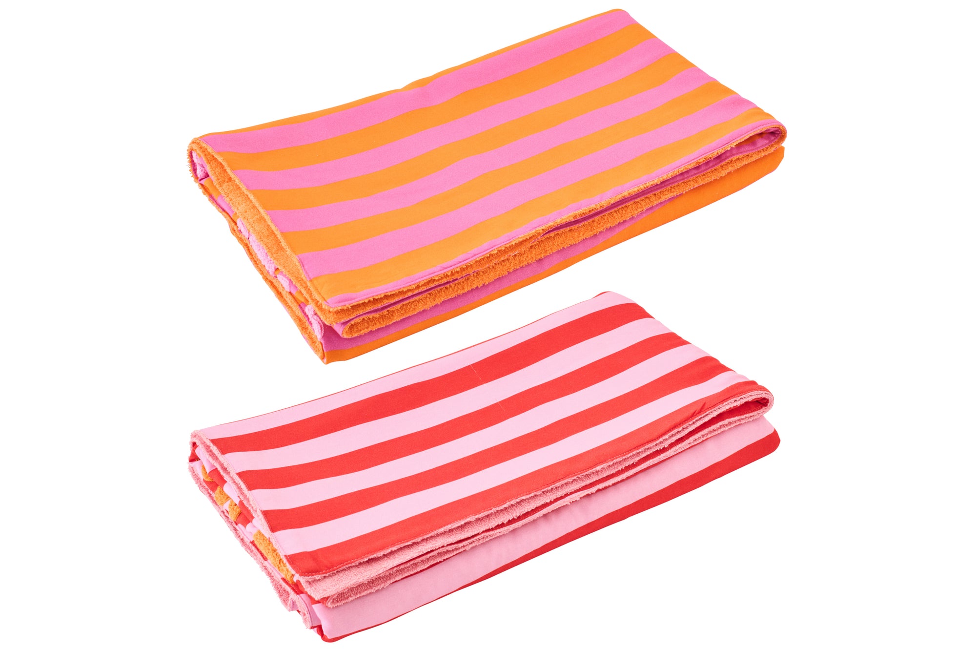 J-LINE STRANDLAKEN SUMMER/BISOUS GESTREEPT KATOEN MULTI ASSORTIMENT VAN 2 L80XB180CM - Tuincentrum Lopik