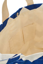 J-LINE STRANDTAS OLA AMOR KATOEN WIT/DONKERBLAUW ASSORTIMENT VAN 2 - Tuincentrum Lopik