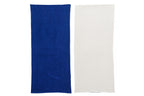 J-LINE STRANDLAKEN OLA AMOR KATOEN WIT/DONKERBLAUW ASSORTIMENT VAN 2 L80XB180CM - Tuincentrum Lopik