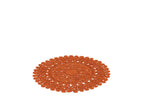 Rug Oriental Round Jute Dark Orange Small - Tuincentrum Lopik