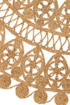 J-LINE VLOERKLEED ORIENTAL ROND JUTE NATUREL LARGE 125 CM - Tuincentrum Lopik