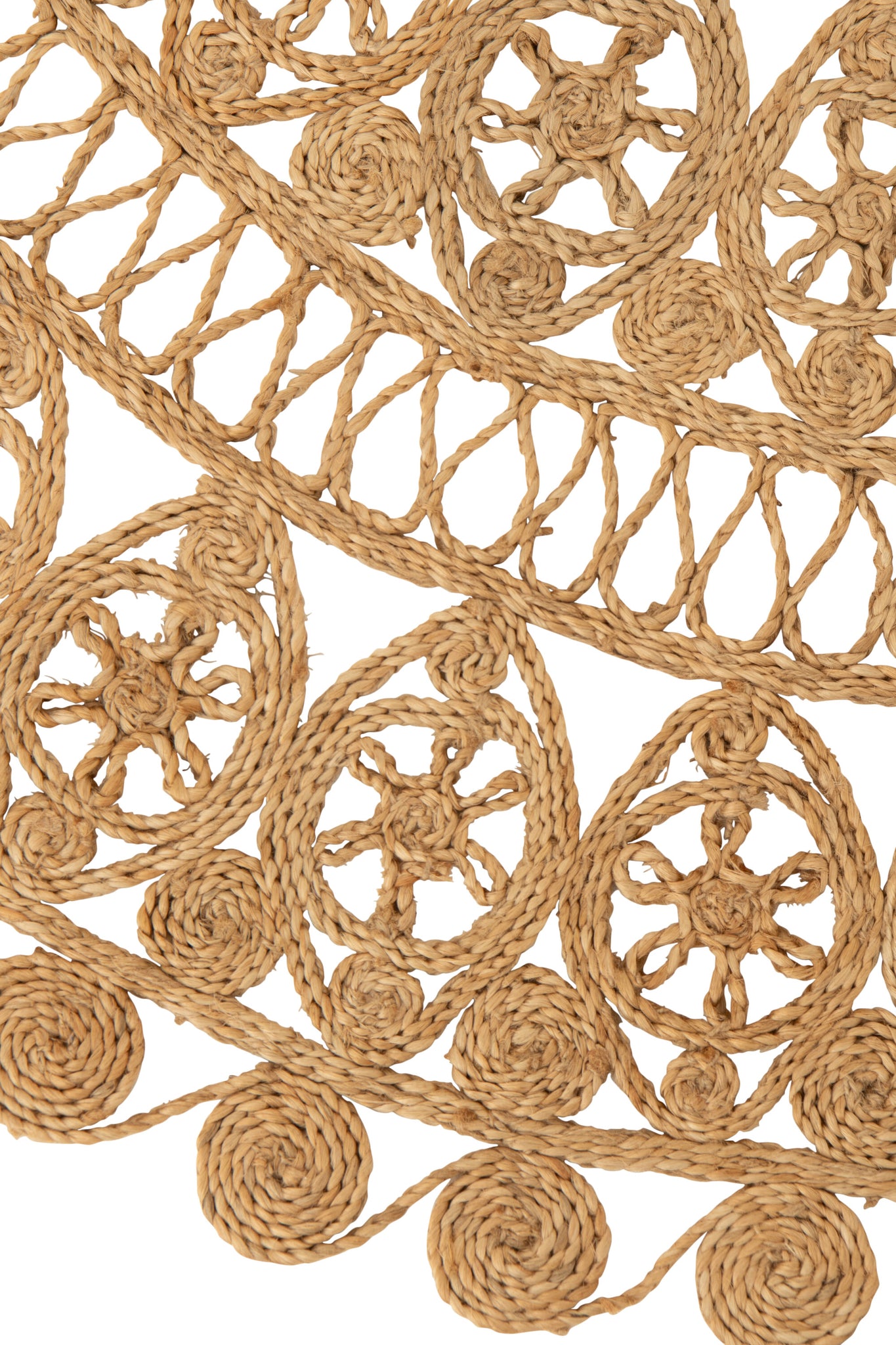 J-LINE VLOERKLEED ORIENTAL ROND JUTE NATUREL LARGE 125 CM - Tuincentrum Lopik