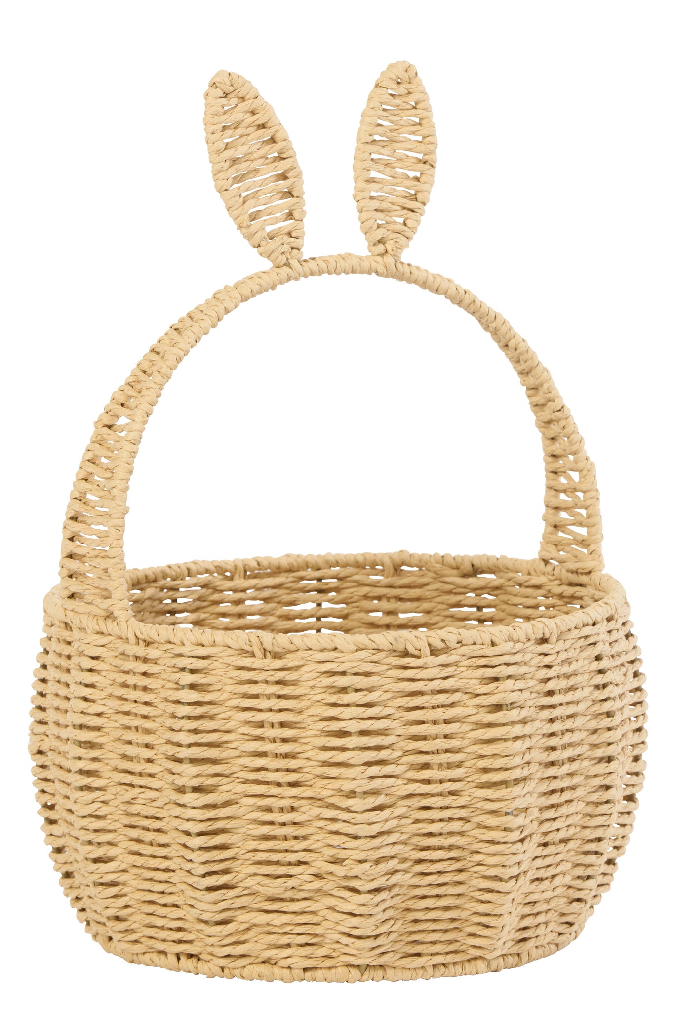 J-LINE BASKET RABBIT IRON/PAPER NATURAL - Tuincentrum Lopik