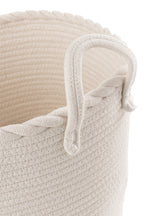 Set Of 3 Basket Kids Cotton White/Light Blue - Tuincentrum Lopik