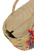 J-LINE TAS GESTREEPT ZEEGRAS MULTICOLOR ASSORTIMENT VAN 2 - Tuincentrum Lopik