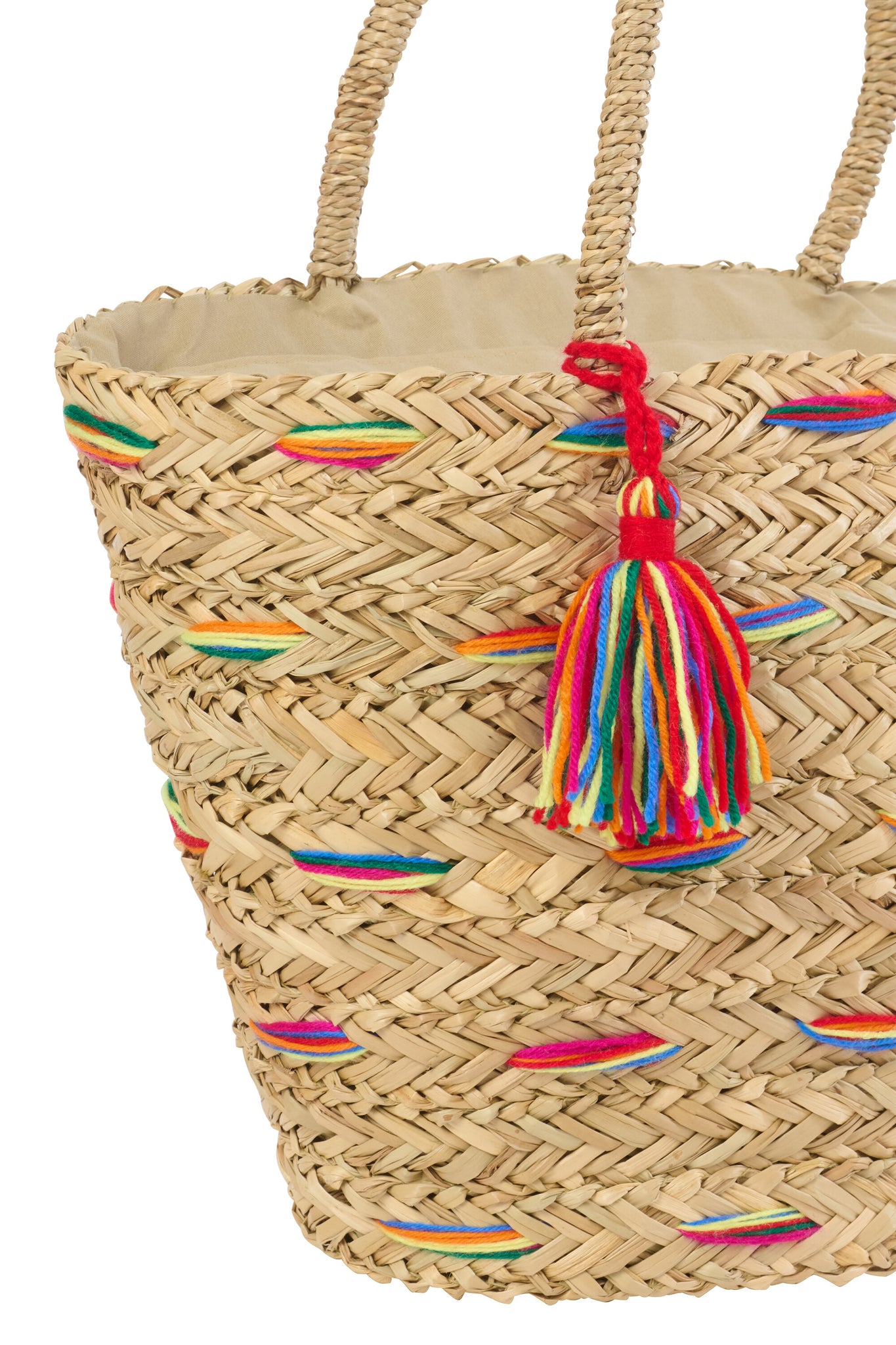 J-LINE TAS GESTREEPT ZEEGRAS MULTICOLOR ASSORTIMENT VAN 2 - Tuincentrum Lopik