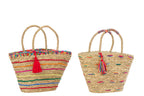 J-LINE TAS GESTREEPT ZEEGRAS MULTICOLOR ASSORTIMENT VAN 2 - Tuincentrum Lopik