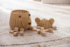 J-LINE BASKET BEAR SYNTHETIC NATURAL - Tuincentrum Lopik