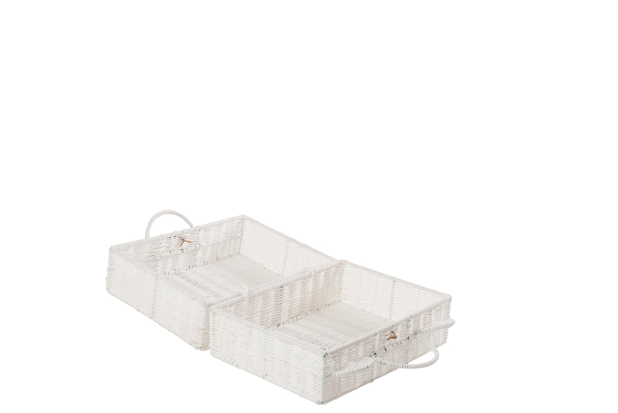 J-LINE MAND KOFFER SYNTHETISCH WIT SMALL L35XB18XH25CM - Tuincentrum Lopik