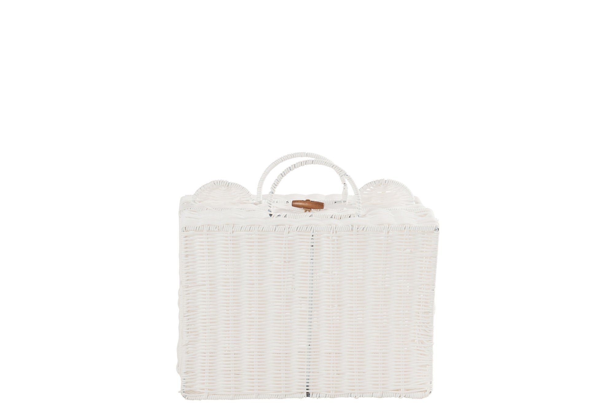 J-LINE MAND KOFFER SYNTHETISCH WIT SMALL L35XB18XH25CM - Tuincentrum Lopik