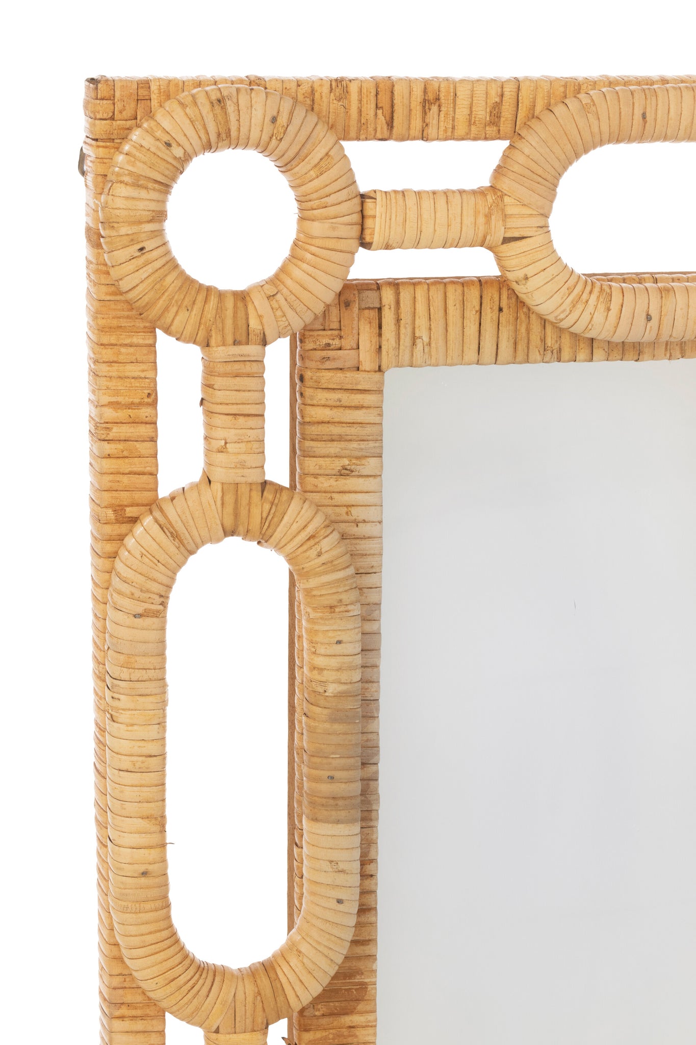 J-LINE WANDSPIEGEL RING ROTAN NATUREL KLEIN - Tuincentrum Lopik