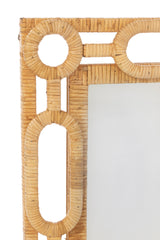 J-LINE WANDSPIEGEL RING ROTAN NATUREL KLEIN - Tuincentrum Lopik