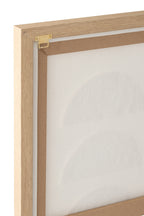 J-LINE WANDDECORATIE 3D OBJECTEN CANVAS WIT/DONKERGROEN - SET VAN 2 - 80 X 60 CM - Tuincentrum Lopik