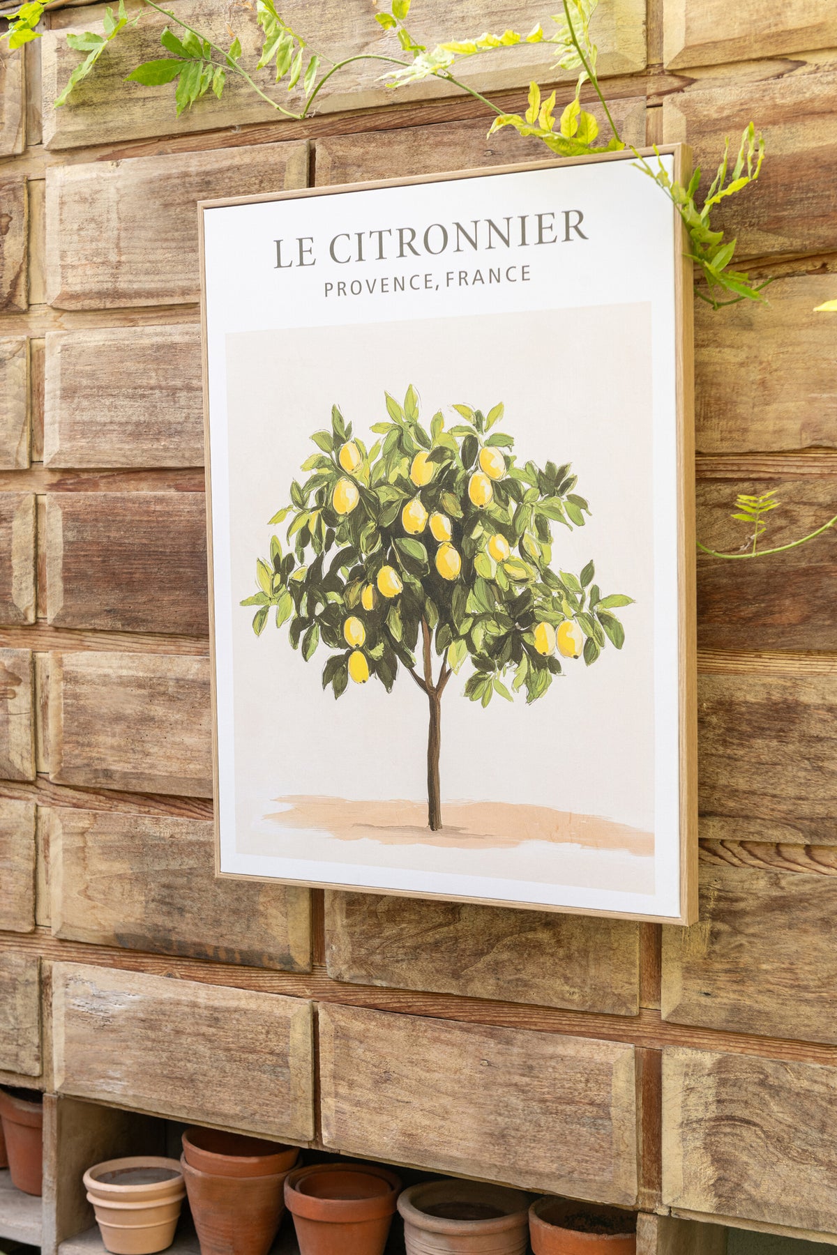 J-LINE WANDDECORATIE CITROENBOOM CANVAS MULTICOLOR - SET VAN 2 - 60 X 45 CM - Tuincentrum Lopik