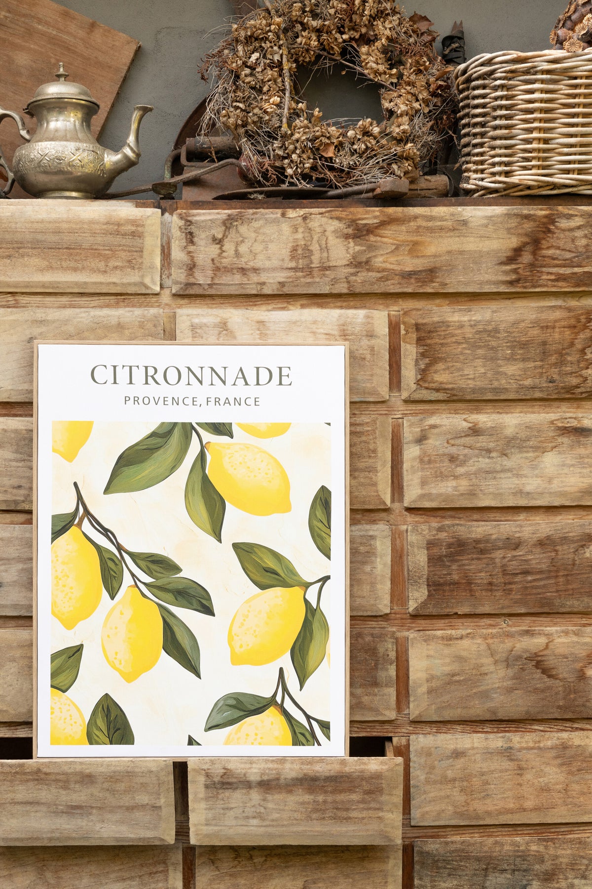 J-LINE WANDDECORATIE CITROENBOOM CANVAS MULTICOLOR - SET VAN 2 - 60 X 45 CM - Tuincentrum Lopik