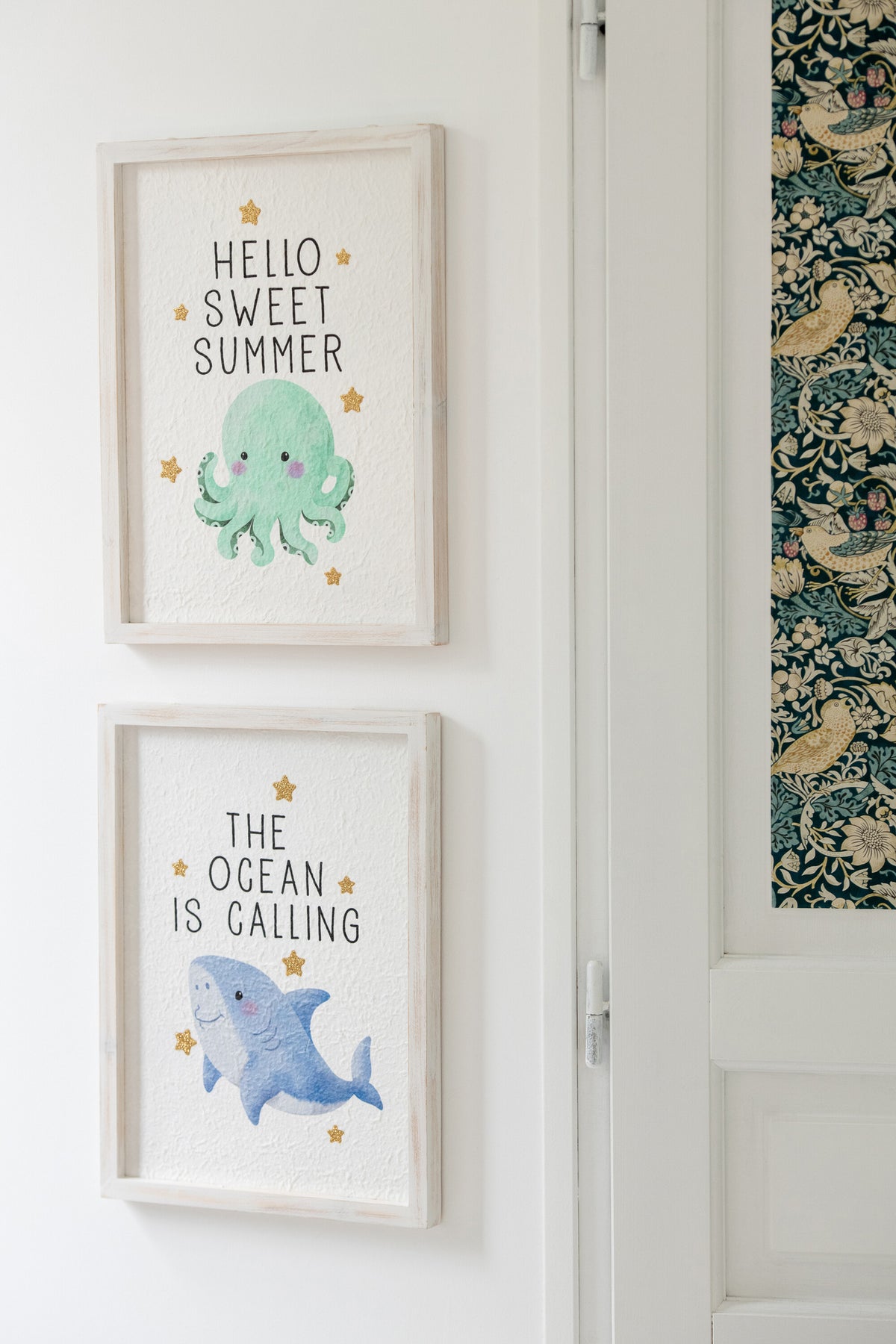 J-LINE WANDDECORATIE ZEEDIEREN PAPIER MULTICOLOR SET 6 - Tuincentrum Lopik