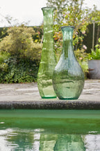 J-LINE BODENVASE GLAS HELLGRÜN