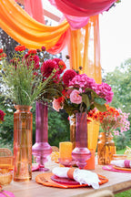 J-LINE VASE GLASS ORANGE LARGE