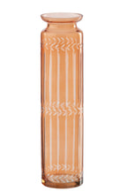 J-LINE VASE GLASS ORANGE LARGE
