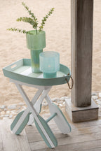 J-LINE WINDLICHT ANN GLAS BLAUW