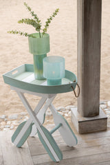 J-LINE WINDLICHT ANN GLAS BLAUW