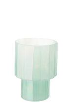 J-LINE WINDLICHT ANN GLAS BLAUW